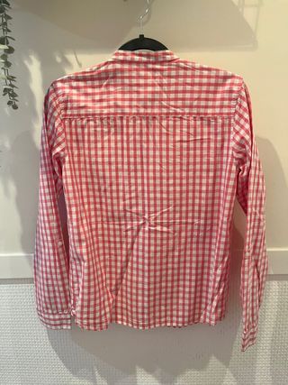 Camisa cuadros roja y blanca