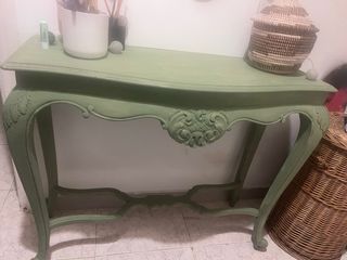 Mesa consola retro verde
