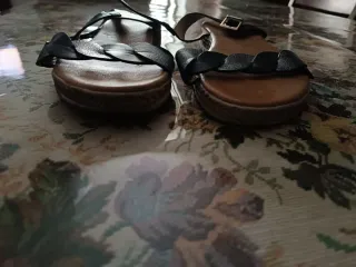 Sandali donna neri e argento