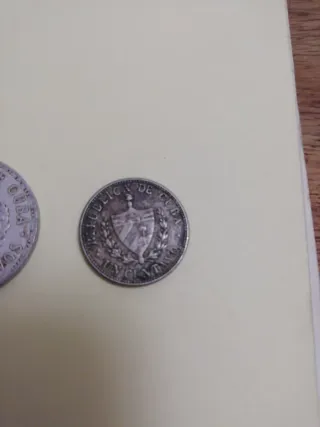 Lote de 5 monedas antiguas de Cuba