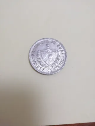 Lote de 5 monedas antiguas de Cuba