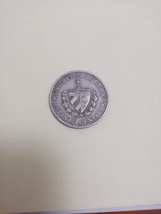 Lote de 5 monedas antiguas de Cuba