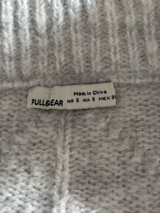 Jersey pico punto trenzado gris