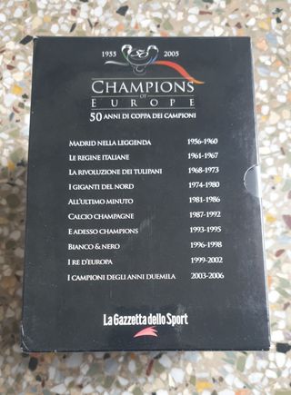 Collezione DVD Coppa Campioni Calcio