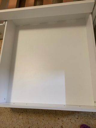 Cama nido blanca con 2 cajones