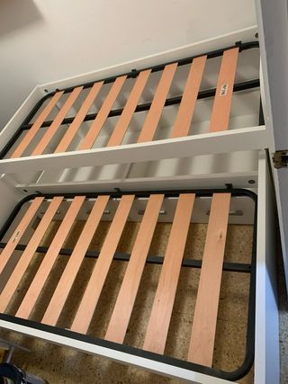 Cama nido blanca con 2 cajones