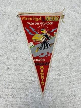 Banderín Antiguo Facultad de Derecho Madrid 1960-6