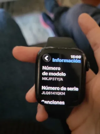 Apple Watch Series 7 GPS Negro Espacial