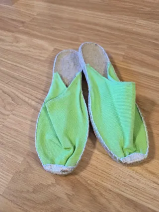 Alpargatas verdes talla 40