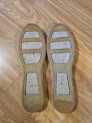 Alpargatas verdes talla 40