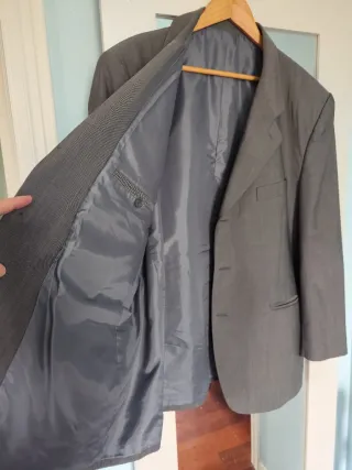 Chaqueta de traje gris