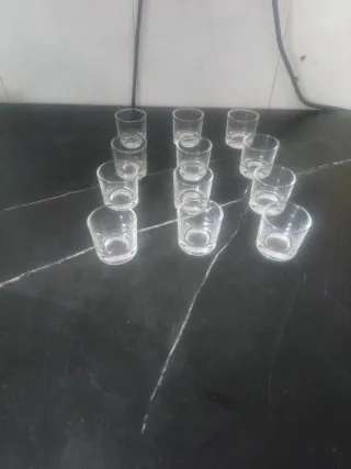 Vasos de chupito de cristal