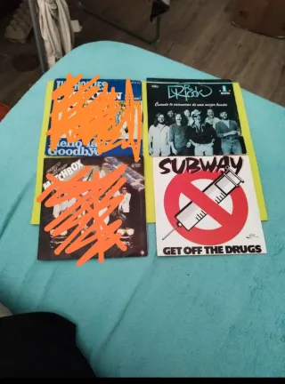 2 Vinilos Pequeños Internacionales y Nacionales