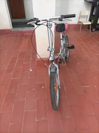 Bicicleta Plegable Boomerang Plata