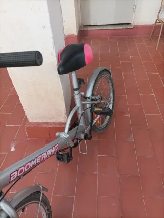 Bicicleta Plegable Boomerang Plata