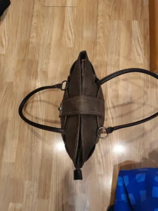 Bolso de mano mujer marrón