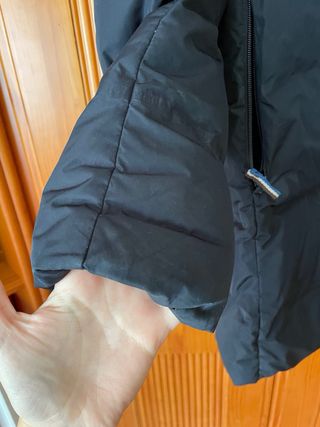 Abrigo El Ganso Azul Oscuro Plumas