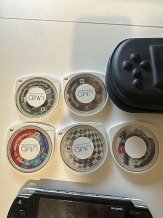 Sony PSP Negra + 6 Juegos UMD