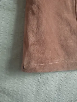 Falda Mango Piel Marrón