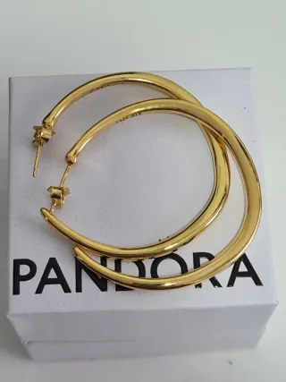 Pendientes Aro Pandora Dorados