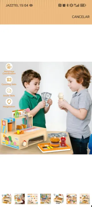 Juego Cocina Madera Montessori WOODMAM