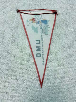 Antiguo banderín U.M.O. Union de Maridos Oprimidos