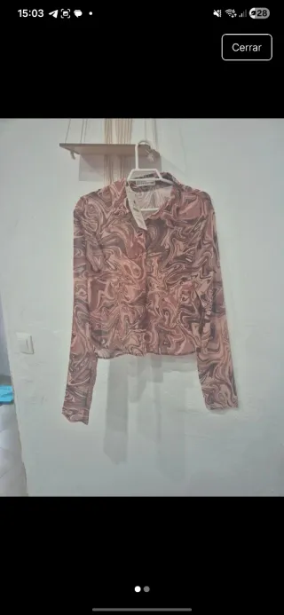 Camisa Bershka Transparente M