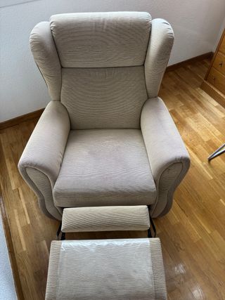 Pareja Sillones Orejeros Reclinables Vintage