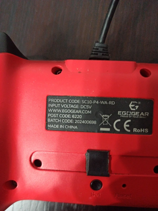 Joystick Egogear SC10 PC PS4 Rosso