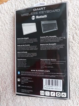 Teclado Smart Wireless SUBBLM Gris