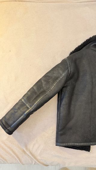 Chaqueta Aviador Zara Borreguito Negra