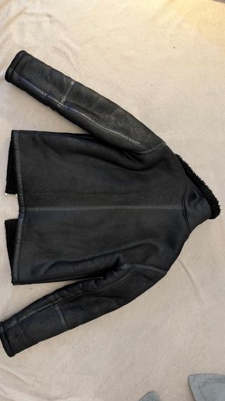 Chaqueta Aviador Zara Borreguito Negra