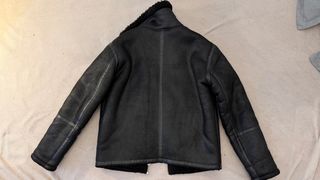 Chaqueta Aviador Zara Borreguito Negra
