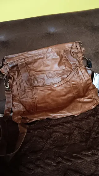 Borsa vera pelle marrone