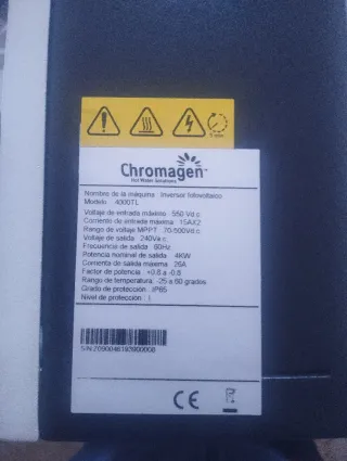 Inversor Solar PV Chromagen 4000TL