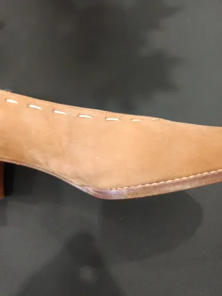 Zapatos de ante beige