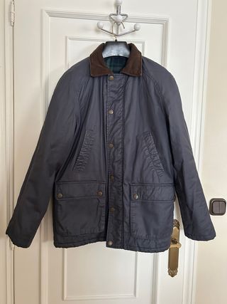 Chaqueta tipo Barbour Azul Marino