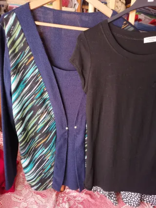 Blusa estampada multicolor muy ponible y bonita, o