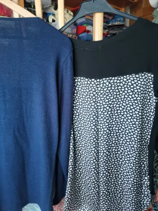 Blusa estampada multicolor muy ponible y bonita, o