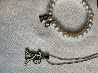 Collar y pulsera letra R