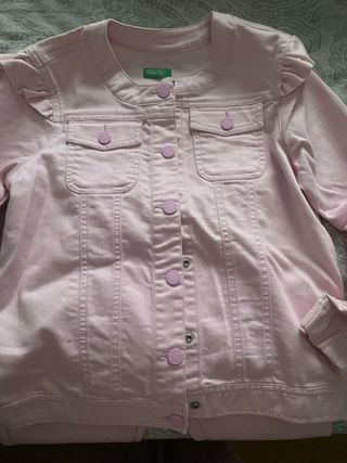 Conjunto vaquero rosa Benetton 11 años