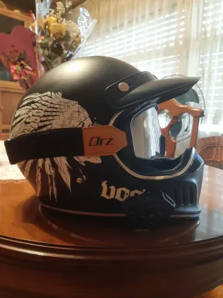 Casco Moto Estilo Retro Talla M