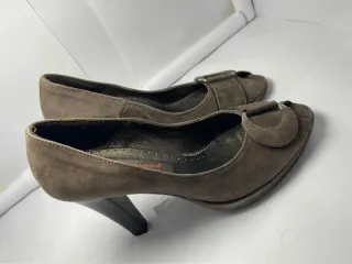 Scarpe donna tacco alto marroni