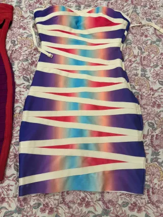 Vestido multicolor bandage escucho ofertas