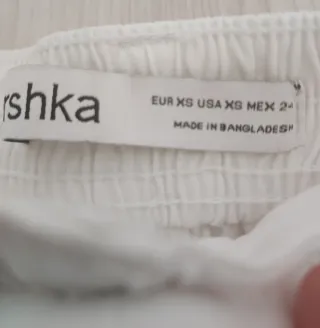 Pantalón corto blanco cargo