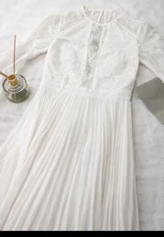 Vestido Novia ASOS Iris Boho Encaje