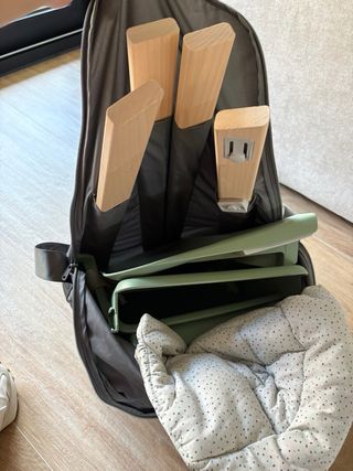 Trona Stokke Verde y Madera