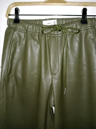 Pantalón Mango Verde Oliva