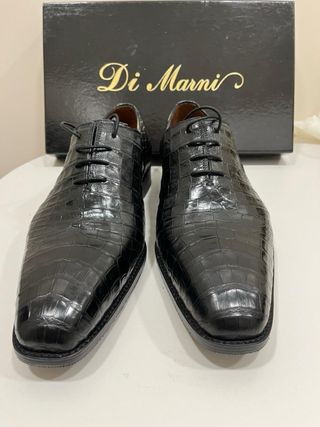 Zapatos Di Marni Cocodrilo Negro