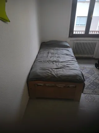 Cama doble madera y metal